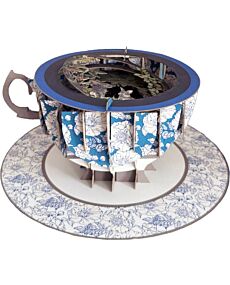 3D Teacup Bunnies Popup Greeting Card