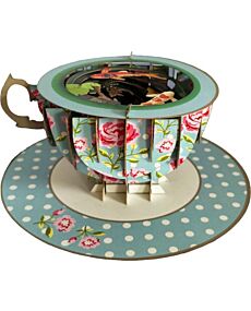 3D Teacup Koi Popup Greeting Card