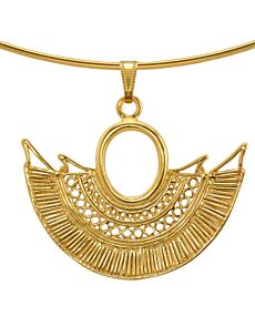 Adorned Fan Omega Necklace