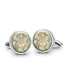 Alphonse Mucha Wallpaper Cufflinks