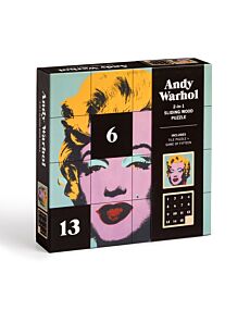 Andy Warhol Marilyn 2-in-1 Sliding Wood Puzzle