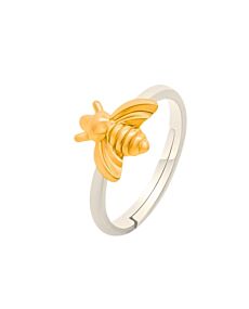 Bumbling Bee Gold Adjustable Ring