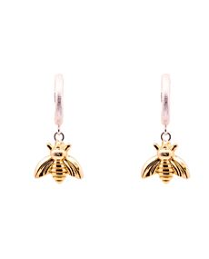 Bumbling Bees Gold Hoops