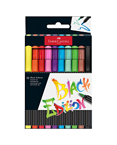Black Edition Super Soft Brush Pens - Box of 10