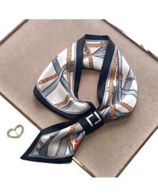 Black Harness Loop Scarf