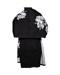 Lotus Black/White Reversible Wrap