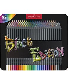 Black Edition Colored Pencils - Tin of 100