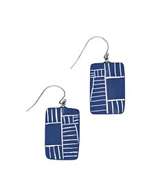 Geovibe Blue Drop Earrings