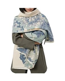 Bloom Reversible Wrap - Blue/White