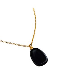 Garda Petal Necklace - Bright Black