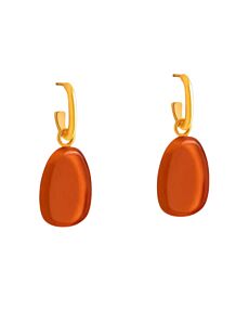 Garda Petal Earrings - Bright Orange