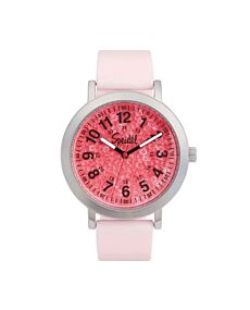 Brilliance Line Crystalized Dial Pink Watch