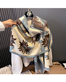 Brown Sunflowers Reversible Wrap