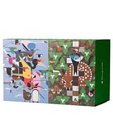Charley Harper 120-Piece Double-Sided Puzzle Set