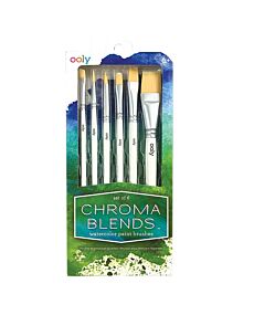 Chroma Blends Watercolor Paint Brushes - Set of 6