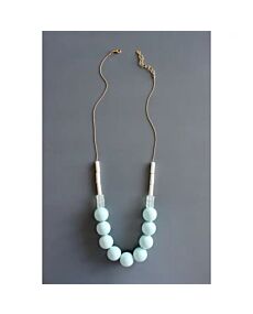 David Aubrey Chunky Ceramic and Glass Necklace