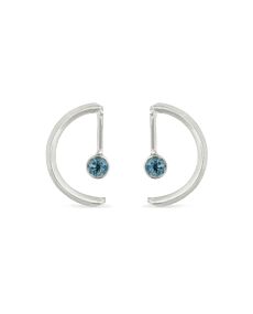 Cindy Liebel Blue Sapphire Ala Stud Earrings