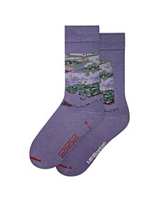 Claude Monet Water Lilies Purple Socks