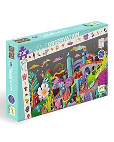 Crazy Town 200 Piece Observation Jigsaw Puzzle + Poster