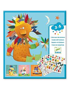 Create Animals Sticker Collage Activity