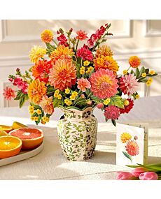 Dahlia Sunrise Pop-Up Flower Bouquet