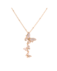Dancing Butterfly Gold Necklace