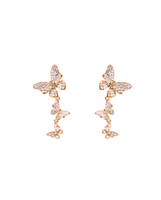 Dancing Butterfly Gold Studs