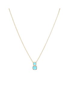 Dean Davidson Monterey Iridescent Turquoise Droplet Necklace