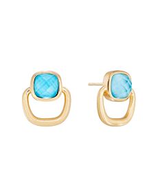 Dean Davidson Iridescent Blue Monterey Knocker Knocker Studs