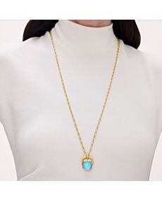Dean Davidson Monterey Long Iridescent Turquoise Pendant Necklace