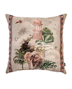 Desierto Elephant Velvet Pillow