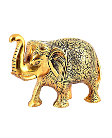 Elephant Figurine Metal Sculpture