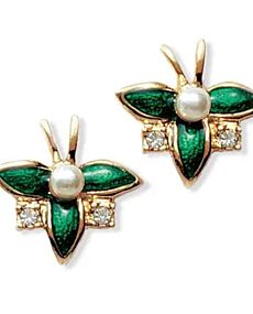 Emerald Flowers Earrings
