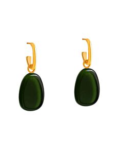 Garda Petal Earrings - Emerald Green