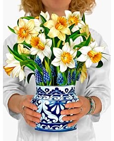 English Daffodils Pop-Up Flower Bouquet Card