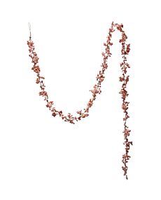Flocked Foam Pink Ball Garland