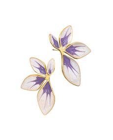 Flourish Lavender Leaf Earrings