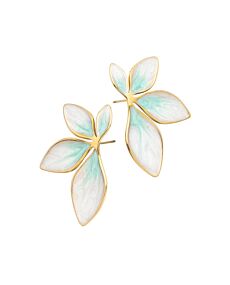 Flourish Mint Leaf Earrings