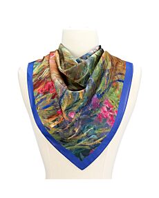 Irises by Monet Satin Chiffon Scarf