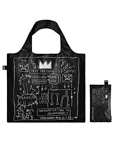 Jean-Michel Basquiat Crown Black Metallic Bag
