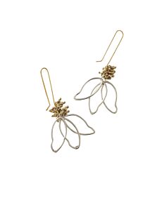 Kairavini Lotus Petal Drop Earrings