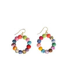 Kantha Classic Petite Hoops