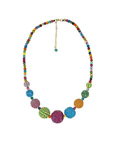 Kantha Threaded Graduated Necklace