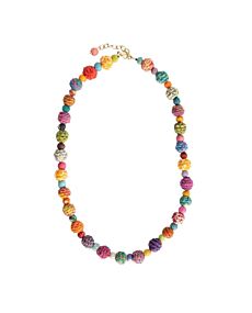 Kantha Threaded Classic Strand Necklace