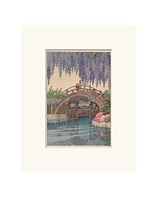 Kawase Hasui Wisteria at Kameido, 1932 11x14 Print
