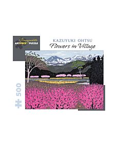 Kazuyuki Ohtsu Flowers in Village 500 Piece Puzzle