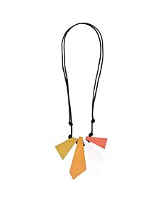 Kyla Trapezoid Orange Necklace