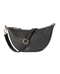 Leo Slouchy Leather Handbag - Black