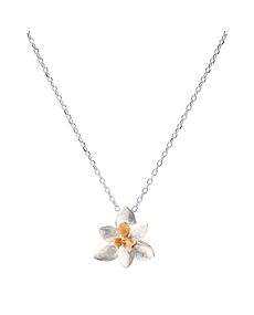 Lotus Blossom Silver Necklace
