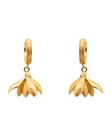 Magnolia Gold Loop Earrings
